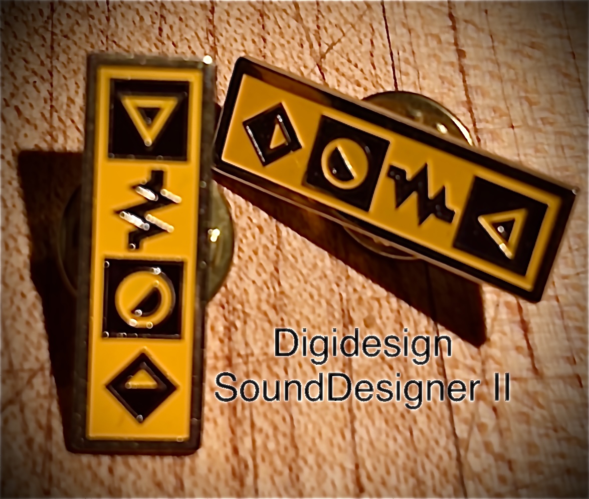 1985 Promotional Pin for Digidesign's Sound Designer II