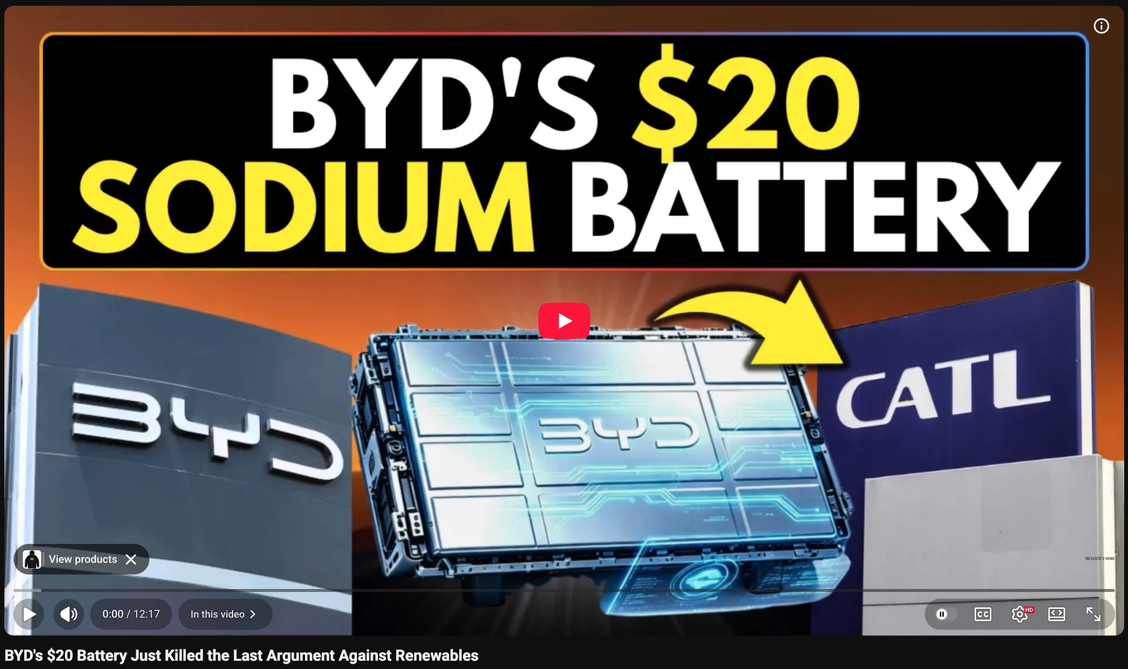 BYD's $20 Battery Just Killed the Last Argument Against Renewables 