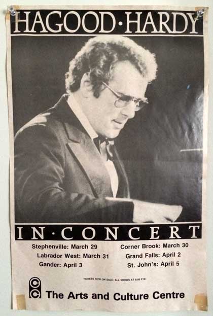 Hagood Hardy tour poster, Maritimes, 1989
